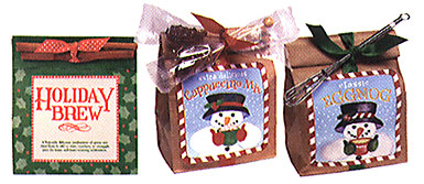 Holiday Brew, Cappuccino Mix in Paper Bag & Eggnog Mix in Paper Bag